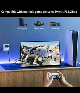 16inch 1080p IPS được xây dựng trong pin vật liệu hợp kim nhôm USB-C hai loa màn hình cảm ứng màn hình di động với tất cả trong một đứng - Product Image 3
