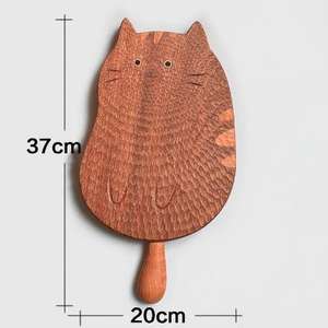 Bandeja de Madera de Sapele y Ébano con Mango de Madera Maciza Totoro, Hecha a Mano, Creativa, para <span class=keywords><strong>Desayuno</strong></span> y Pan, para el Hogar - Product Image 1