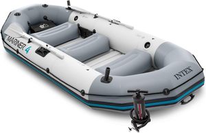 INTEX 68373 68376 SERIE PROFESIONAL <span class=keywords><strong>MARINER</strong></span> <span class=keywords><strong>3</strong></span>/4 Set Balsa inflable PVC Barco de pesca Adultos Estilo deportivo Bote de remos - Product Image 2