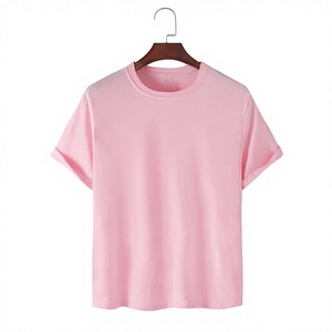 O <b>Neck</b> <b>Light</b> Pink T-shirt For Women's High Quality Tshirt Plain Print Quick Dry Eco Friendly 100% Cotton Gym T-shirts - Product Image 1