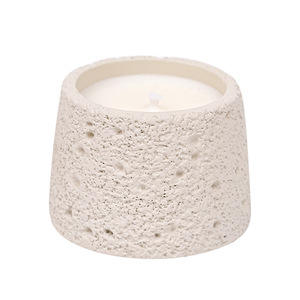 Bougie parfumée en cire de soja artisanale style thé au lait, petite, en pot de ciment, cadeau décoratif - Product Image 3