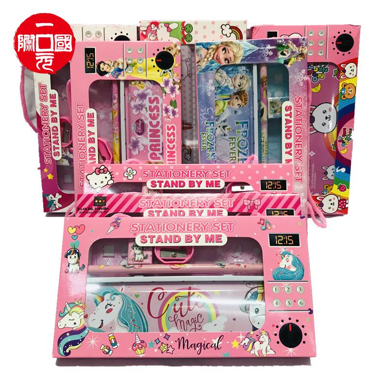 Один доллар, оптовая продажа, китайский роскошный школьный экологически чистый Органайзер из Гуанчжоу, Подарочный Художественный набор детских канцелярских принадлежностей