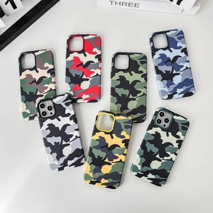 Étui magnétique en cuir Camouflage en cuir véritable avec flanelle Imitation copie étuis de téléphone portable originaux pour <span class=keywords><strong>iphone</strong></span> 15 14 13 12p - Product Image 1