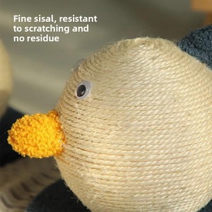 Mainan kucing tiang goresan dan pohon, mainan Sisal tidak rontok bola kayu dan bingkai memanjat karton dikemas mainan kucing - Product Image 4