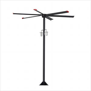Ventilador de Pie HVLS Portátil para Uso en Exteriores, Tipo Poste de Gran Tamaño, Impermeable, Ventilación Natural, Ventiladores HVLS OEM para Almacenes - Product Image 5