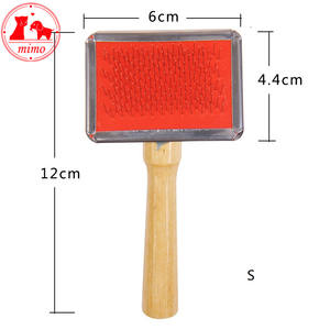 Peine con mango de madera para cuidado de mascotas, Accesorios de belleza para perros, 4 tamaños - Product Image 2