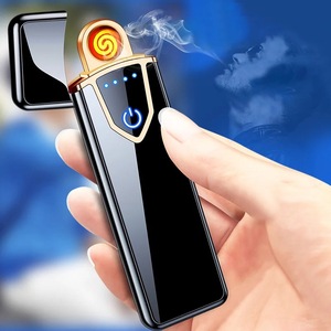 Creative Metal <strong>Windproof</strong> Electronic Fingerprint Induction Cigarette <strong>Lighter</strong> Mini <strong>Lighter</strong> for Cigarette - Product Image 5