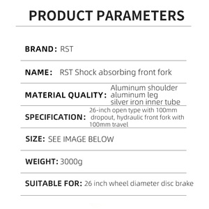 BF10 prezzo di fabbrica 26 "sospensione completa BMX <span class=keywords><strong>Jump</strong></span> strada forcella anteriore pressione olio sterzo dritto - Product Image 6