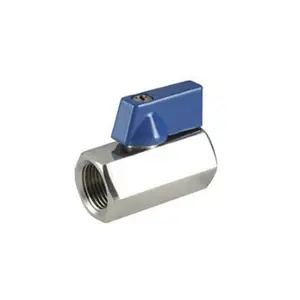 Valvola a sfera per acqua PN63 1/4 maschio femmina filettato in acciaio inossidabile 316 mini valvola a sfera