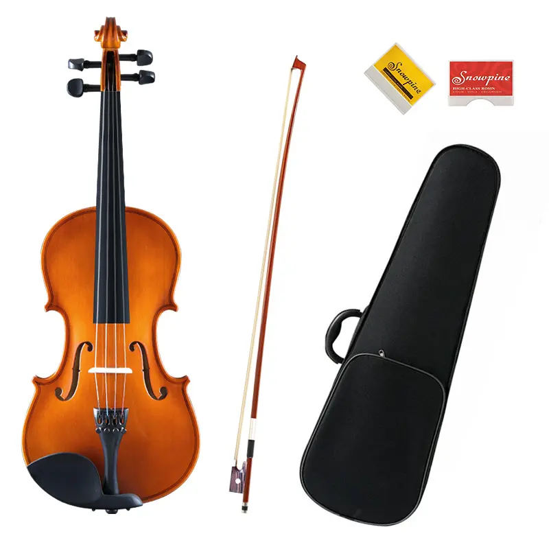 full size cheap price Factory plywood gloss color violon beginner violin 4/4 wholesale