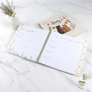 Tùy chỉnh đầy đủ màu sắc in ấn bé cuốn sách Tạp Chí bé tăng trưởng kỷ lục kế hoạch kỷ niệm cuốn sách bé Album với hộp - Product Image 5