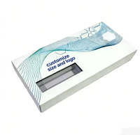 Boîte d'emballage personnalisée pour flacon de peptides avec autocollant, fermeture magnétique recyclable, étiquette holographique brillante, boîte pour flacon de peptides