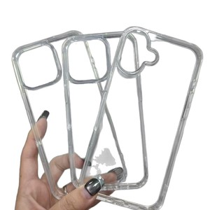 2026อุปกรณ์เสริมโทรศัพท์มือถือแบบ2 in 1ฝาหลัง TPU อะคริลิคแข็งสำหรับ iPhone 11 12 13 <span class=keywords><strong>14</strong></span> 15 16 17 PRO MAX <span class=keywords><strong>เคส</strong></span>ใส - Product Image 5