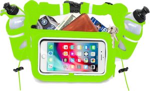 Free Sample Waist Bag Nylon Waterproof Fitness Fanny Pack <b>Elastic</b> Running <b>Belt</b> Sports Waist Bag With Bottle Holder - Product Image 2