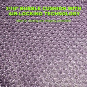 Material de embalaje de rollo largo de burbujas para artículos frágiles Envoltura perforada Embalaje resistente y envío de 50 micras de espesor - Product Image 5