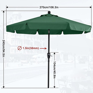 Mobilier personnalisé Parasol de jardin Parasol en porte-à-faux Sombrilla Grande <span class=keywords><strong>Grand</strong></span> Parasol romain - Product Image 2
