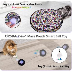 Balle interactive intelligente Orsda pour chats avec capteur tactile et 4 modes, jouet roulant automatique pour jeu en intérieur - Product Image 4