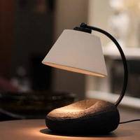 Lampe à cire parfumée Wabi Sabi de style européen simple, diffuseur d'arômes pour chambre à coucher, lampe de table, lampe décorative d'ambiance
