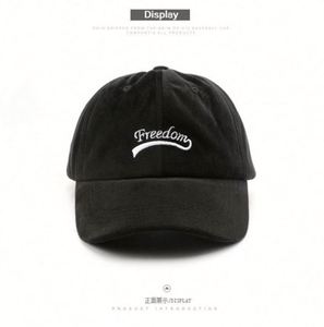 Casquette de baseball en velours côtelé à 6 panneaux avec logo brodé personnalisé en gros - Product Image 5