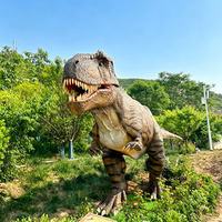 Modèle de dinosaure Giganotosaurus géant électrique avec texture de peau réaliste pour la décoration des aires de jeux extérieures