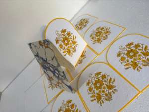 Invitations en papier coton personnalisées faites à la main, imprimées en typographie, motif floral, élégantes cartes de célébration de mariage, conifère - Product Image 5