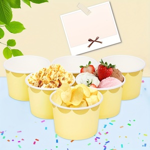 Nouveauté : Gobelets en papier pour glace et gelato, avec couvercle, personnalisables avec logo, 3oz, 5oz, 8oz, 10oz - Product Image 6