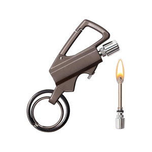 Allume-feu permanent en métal, porte-clés, ouvre-bouteille, réutilisable, étanche, outil de survie d'urgence - Product Image 1