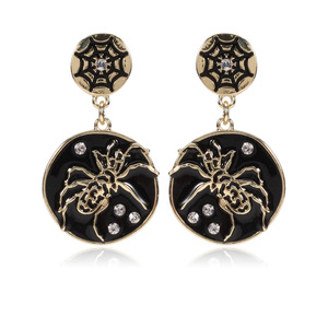 Halloween Cartoon Drop Earrings <b>Crystal</b> Rhinestone Women's Party Fashion Dangle Earrings Zinc Alloy Bezel Setting - Product Image 5