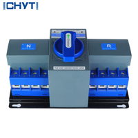 Commutateur de transfert automatique triphasé AC DC ATS pour un fonctionnement automatique et manuel 63a