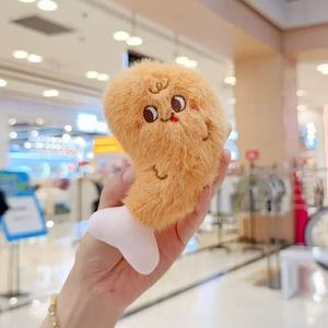 Nuovo Ciondolo Peluche a Forma di Hamburger, Hot Dog e Coscia di Pollo, in Cotone PP, Ornamento da Appendere per Zaino Scolastico, Piccoli Giocattoli di Peluche da <span class=keywords><strong>Boutique</strong></span> - Product Image 1