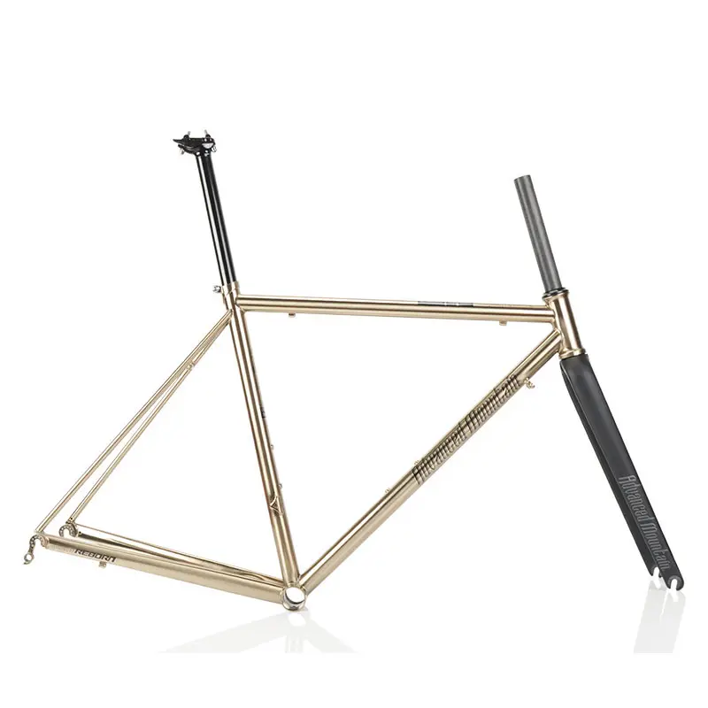 AM CLR6200 Reynolds 520 Thép 700C Road Bike Khung Carbon Front Retro Road Khung Xe Đạp Frameset 450/470/490/510/530/550 Mét