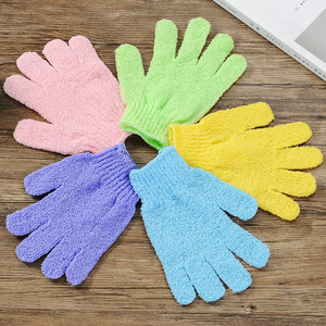 H8 Double Sided Five Fingers Gloves Shower Brushes SPA Massage Dead Skin Remover Body Scrubber Exfoliating Bath Gloves - Product Image 4