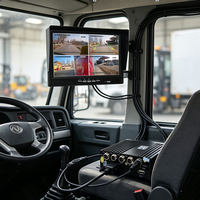 Kit MDVR 4 canaux avec moniteur HD VGA 7 pouces, enregistreur de véhicule 4 canaux 1080P sur carte SD pour camions, chariots élévateurs et bus – Direct Usine