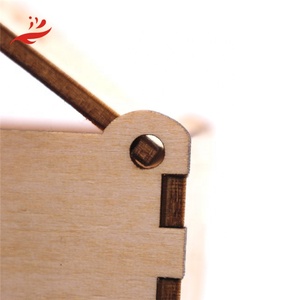 Scatola personalizzata in legno Music Box manovella moderna scatola quadrata incisa Laser per la raccolta - Product Image 2