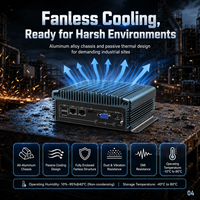Computadora Industrial Integrada con Doble LAN, 2 COM, USB, HD, VGA, Compatible con Windows y Linux para Control de Máquinas