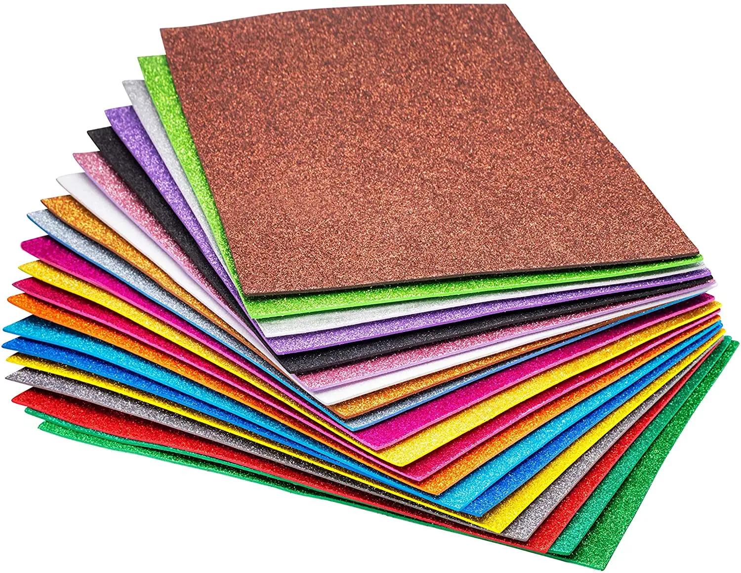 Farbe EVA Glitter Papier gedruckt Glitter Goma EVA/Glitter EVA Foam Sheet/Glitter Foamy mit Muster