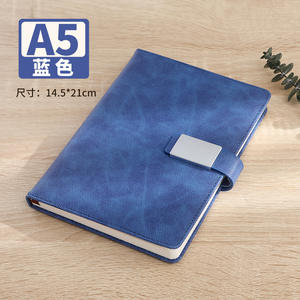 Carnet de notes personnalisé de haute qualité pour le bureau, ligné, imprimé, en cuir PU, couverture rigide A5, avec logo - Product Image 3
