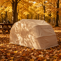Abri de voiture pliable à toit en arche, imperméable, avec structure métallique, abri de stationnement portable pour une seule voiture, garage extérieur