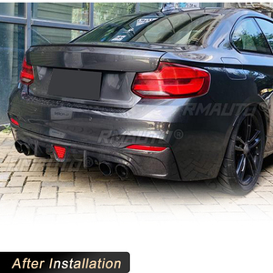 ลิ้นกันชนหลังคาร์บอนไฟเบอร์สำหรับ BMW F22 F23 M235i M240i M Sport Coupe Convertible ปี 2014-2019 - Product Image 3