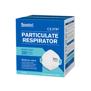 Mascarilla Antipolvo Industrial Reutilizable de Cuatro Capas No Tejidas con Certificación CE Estándar Europeo <span class=keywords><strong>FFP2</strong></span> NR, con Pinza Nasal, Benehal, Venta Caliente Transfronteriza - Product Image 4