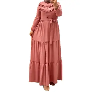 Самые скромные Женские модные платья в стиле химар хиджаб Абая Дубай Новые мусульманские халаты Абая Пакистанская женская одежда оптом