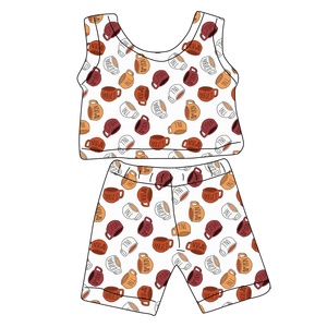 Traje de Halloween para Niños de Algodón Orgánico, Boutique, Primavera/Otoño/Invierno, Sin Mangas, 2 Piezas, Pantalones Cortos, ODM, Conjunto para Niños Pequeños - Product Image 3