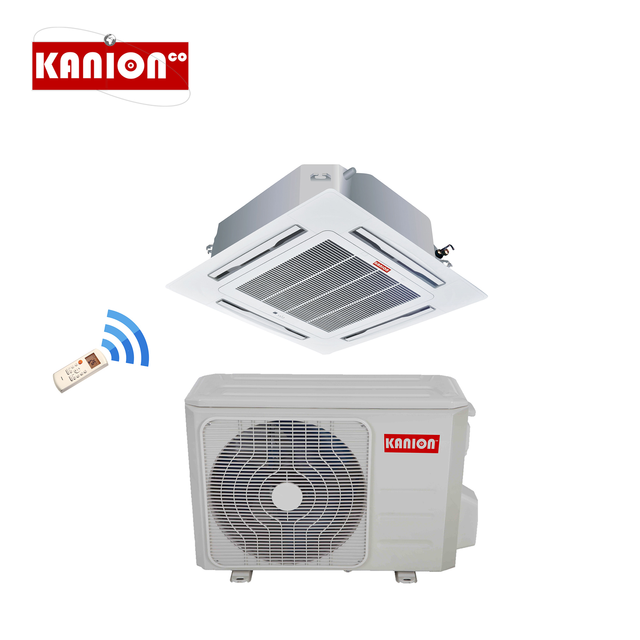 Four Way Ceiling Cassette Air Conditioner 24000Btu Cooling and Heating Cassette Fan Coil Unit for Europe