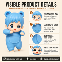 Figurines miniatures en PVC personnalisées sur le thème de l'anime, boîte de 8, Hipper Japan, ornements de collection, boîtes mystères tendance, breloques pour téléphone, décoration