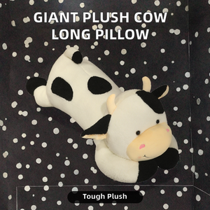 Almohada Larga de Peluche de Vaca Súper Suave de Algodón PP Bordada con Barniz UV, Adorable Peluche Gigante Estilo Edredón Unisex para - Product Image 2