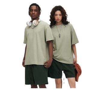 Camicie da <span class=keywords><strong>uomo</strong></span> all'ingrosso di alta qualità in bianco blu Tshirt in filato oversize 270g magliette personalizzate con logo - Product Image 5