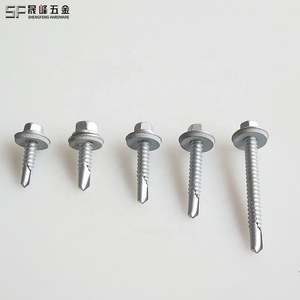 5.5mm 6.3mm 304 + scm435 Hex máy giặt đầu composite tự Khoan Vít Hex mặt bích tự khoan vít nước bằng chứng với EPDM - Product Image 3