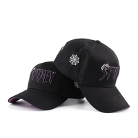 Gorra de Béisbol de Gamuza Personalizada de Fábrica BSCI, 5 Paneles de Algodón de Alta Calidad con Bordado 3D en Relieve y Forro de Satén