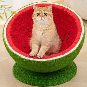 Wassermelone Design <span class=keywords><strong>Cat</strong></span> Scratch House Hanf Abnehmbares <span class=keywords><strong>Cat</strong></span> Scratch Board Schlafs ofa - Product Image 1