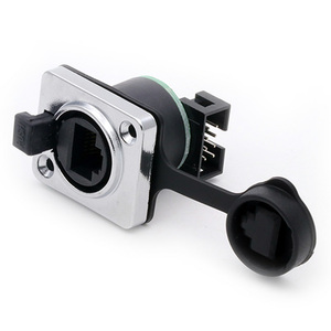 Connecteur de montage sur panneau de Module <span class=keywords><strong>RJ45</strong></span> étanche IP65 avec matériau de Contact en cuivre d'en-tête de boîte PCB à 90 ° pour la connectivité <span class=keywords><strong>Internet</strong></span> - Product Image 3